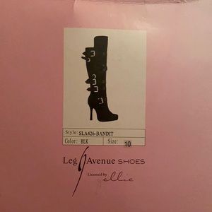 New, Never worn Leg Avenue Heeled Knee High Boot